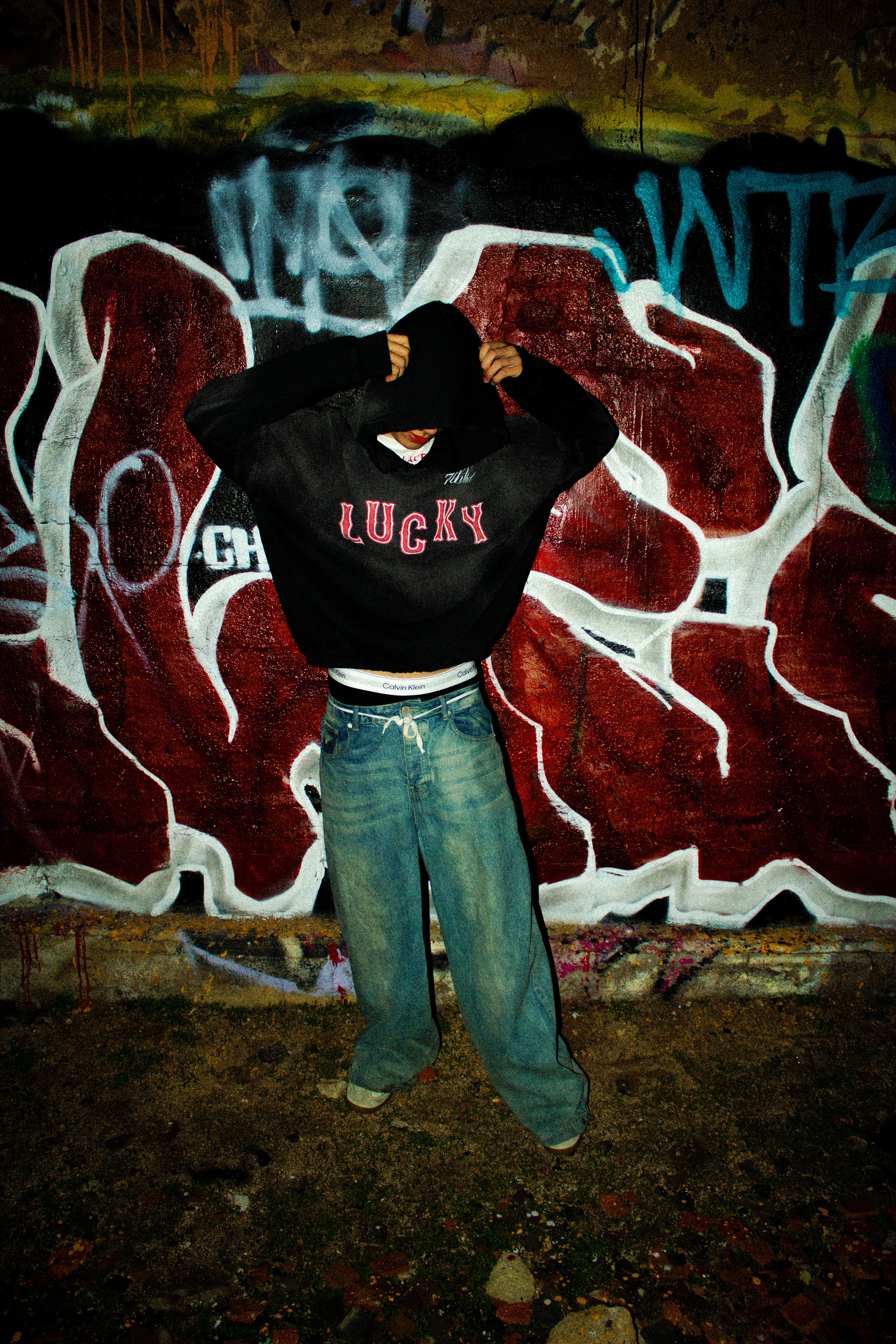 "Lucky" Cropped Hoodie