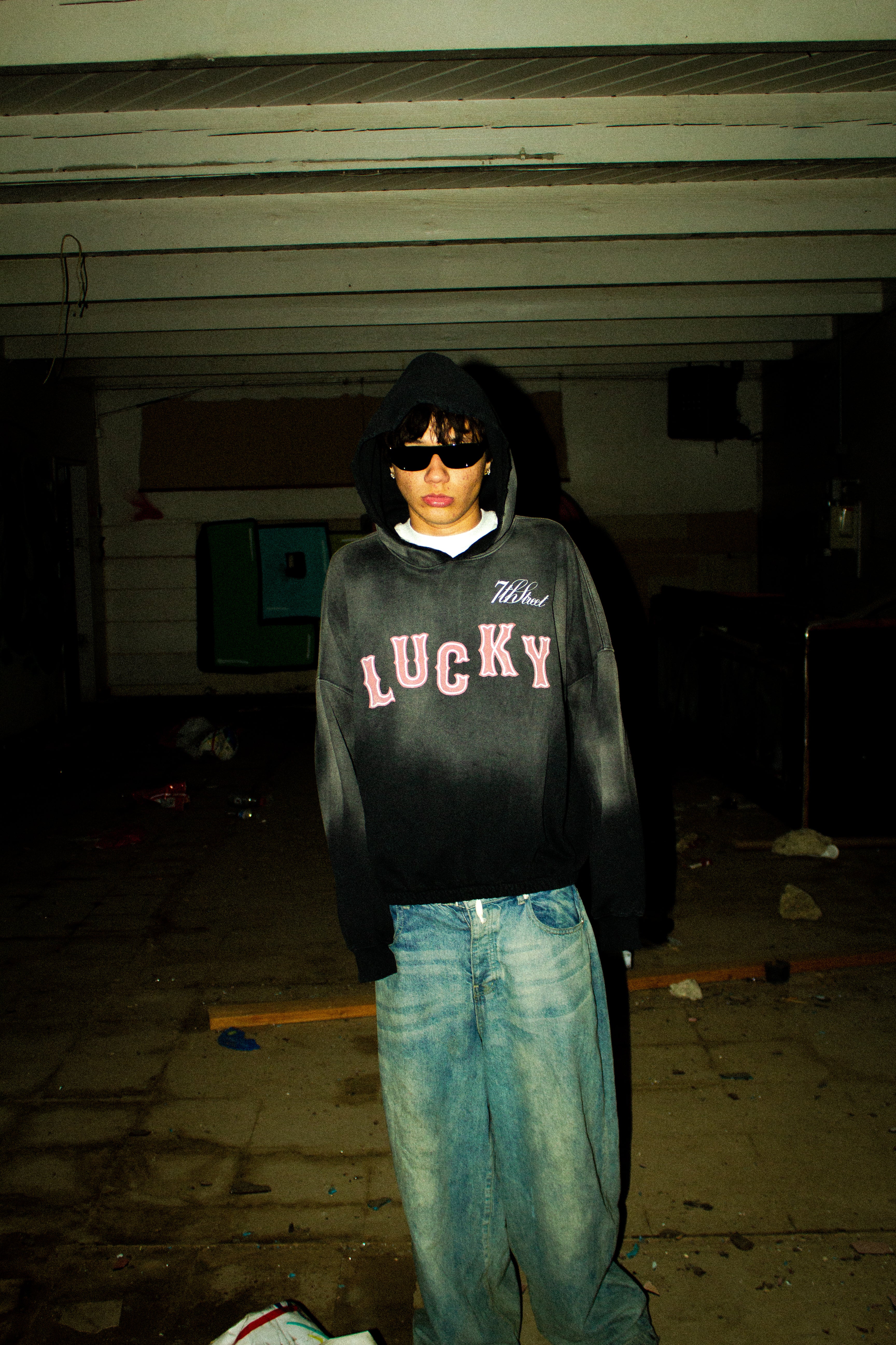 "Lucky" Cropped Hoodie